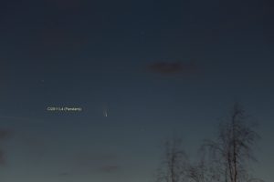 Komet Panstarrs am 19. März 2013 um 19:43 Uhr am Westhimmel