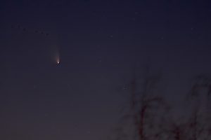 Komet Panstarrs am 19. März 2013 um 19:48 Uhr am Westhimmel