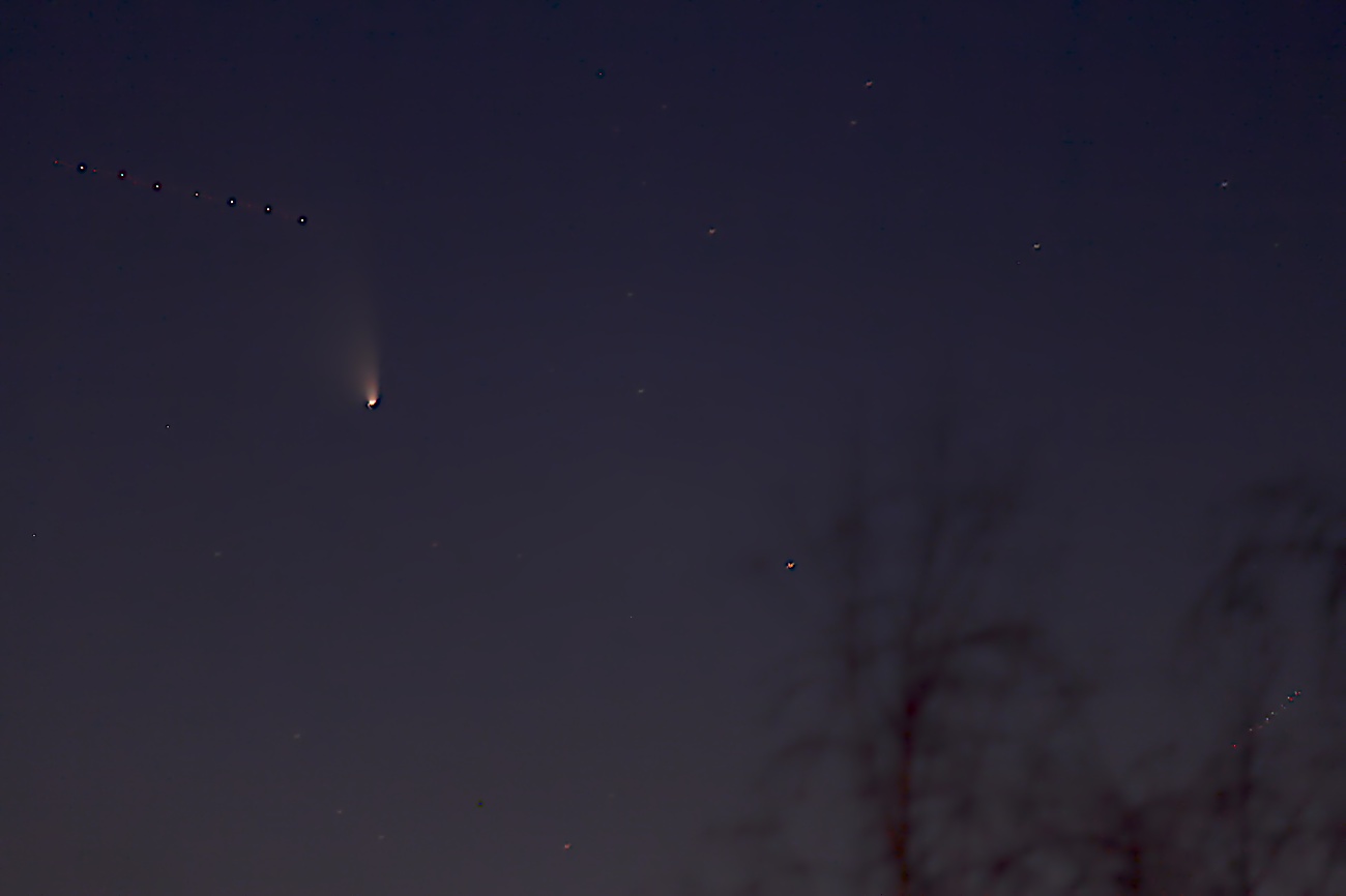 Komet C/2011 L4 (Pan-STARRS) über Mainfranken