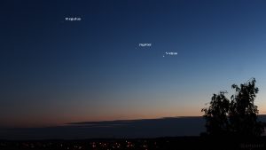 Jupiter und Venus am 24. Juni 2015 um 22:44 Uhr
