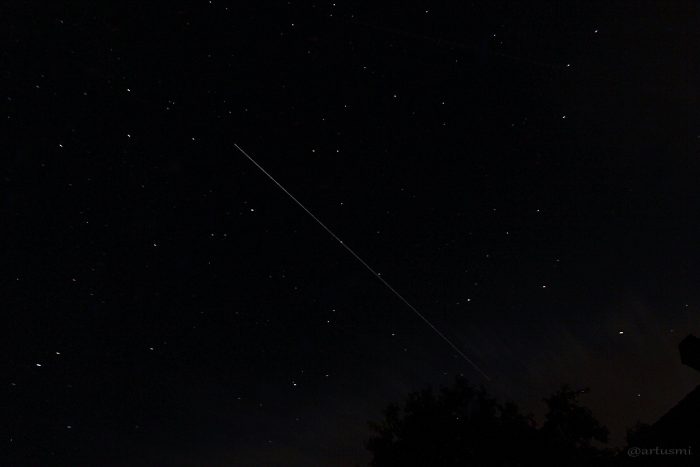 Überflug der ISS am 4. August 2014 um 23:29 Uhr