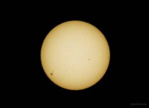 Sonne mit Sonnenfleckengruppe AR 2192
