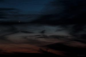 Venus und Merkur am Westhimmel von Eisingen - 18. Januar 2015, 17:47 Uhr