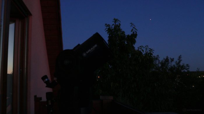 Jupiter am 30. August 2008 um 20:55 Uhr