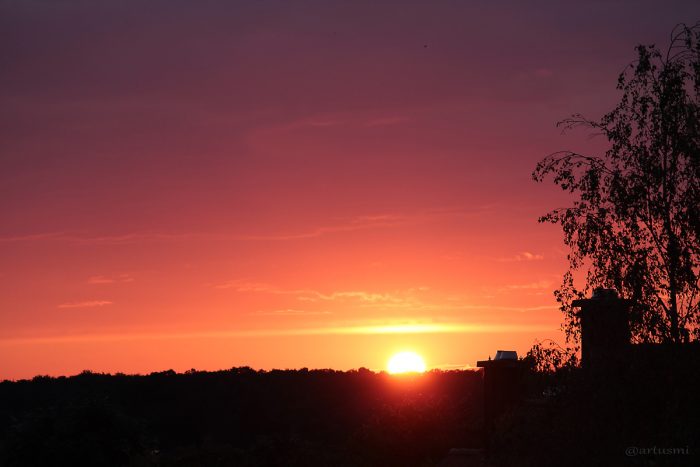 Sonnenuntergang am 20. August 2014 um 20:22 Uhr