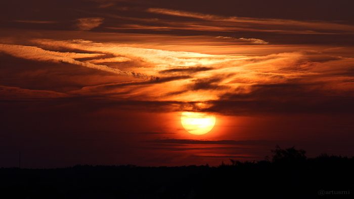 Eisingen Sunset am 31. August 2015 um 19:57 Uhr