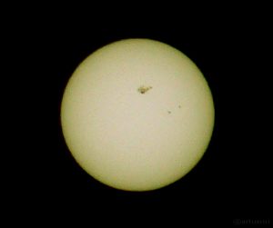 Sonnenfleckenaktivität am 16. Januar 2005 um 11:11 Uhr