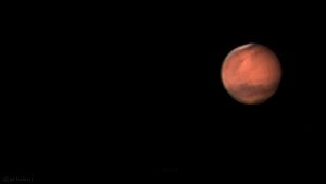 Planet Mars am 20. Dezember 2007 um 21:59 Uhr
