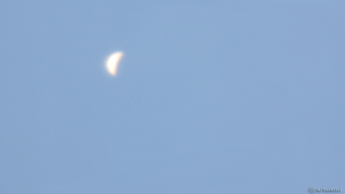 Einzelaufnahme der Venus am 1. Oktober 2015 um 14:23 Uhr am Westhimmel