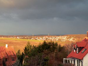 Während des Sonnenaufgangs am 1. März 2010 um 07:38 Uhr
