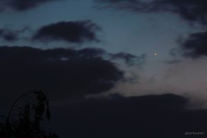 Merkur am 16. Mai 2014 um 21:57 Uhr am Westhimmel