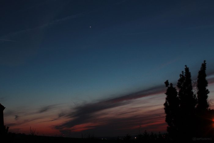 Abendstern Venus am 16. März 2015 um 19:12 Uhr
