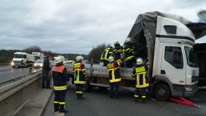 Orkan "Kyrill" wütet auf der A 7 bei Würzburg - 18. Januar 2007 um 16:17 Uhr
