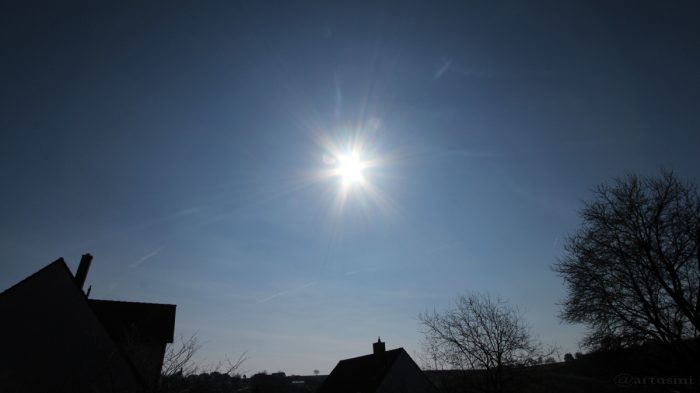 Mittagssonne am 27. Februar 2016 um 12:37 Uhr
