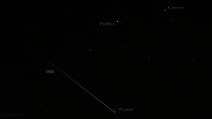 ISS verschwindet am 10. April 2016 um 22:26 Uhr im Erdschatten