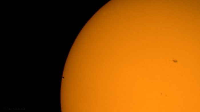 Merkurtransit am 9. Mai 2016 um 13:16 Uhr