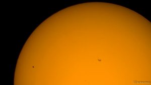 Merkurtransit am 9. Mai 2016 um 14:07 Uhr