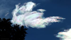 Irisierende Wolken am 17. Juni 2016 um 19:43 Uhr