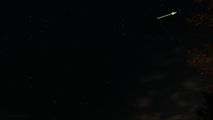 Zweifaches Aufleuchten eines Flares am 15. August 2016 um 03:19 Uhr