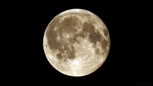 Der Mond am 19. August 2016 um 00:14 Uhr