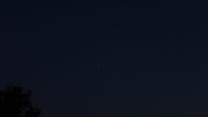 4 Uhr Konstellation Saturn - Mars - Antares am 26. August 2016 um 21:19 Uhr