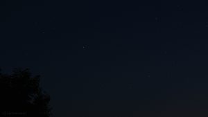 Mars - Saturn - Antares bilden ein Dreieck - 6. September 2016, 20:49 Uhr