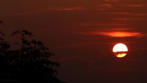 Untergehende Sonne am 27. September 2016 um 18:50 Uhr