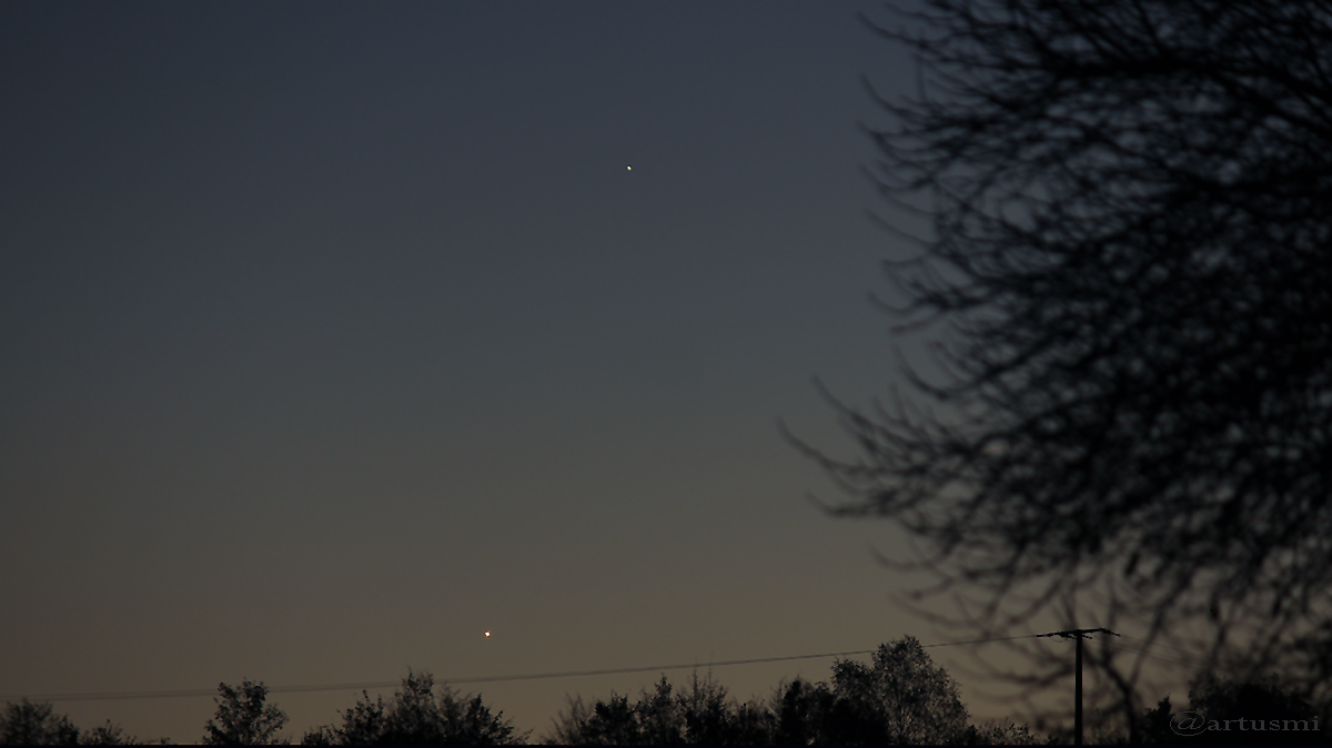 Venus und Saturn am 29. Oktober 2016 um 18:52 Uhr