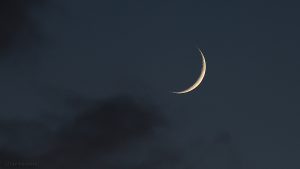 Zunehmender Mond am 2. November 2016 um 17:25 Uhr