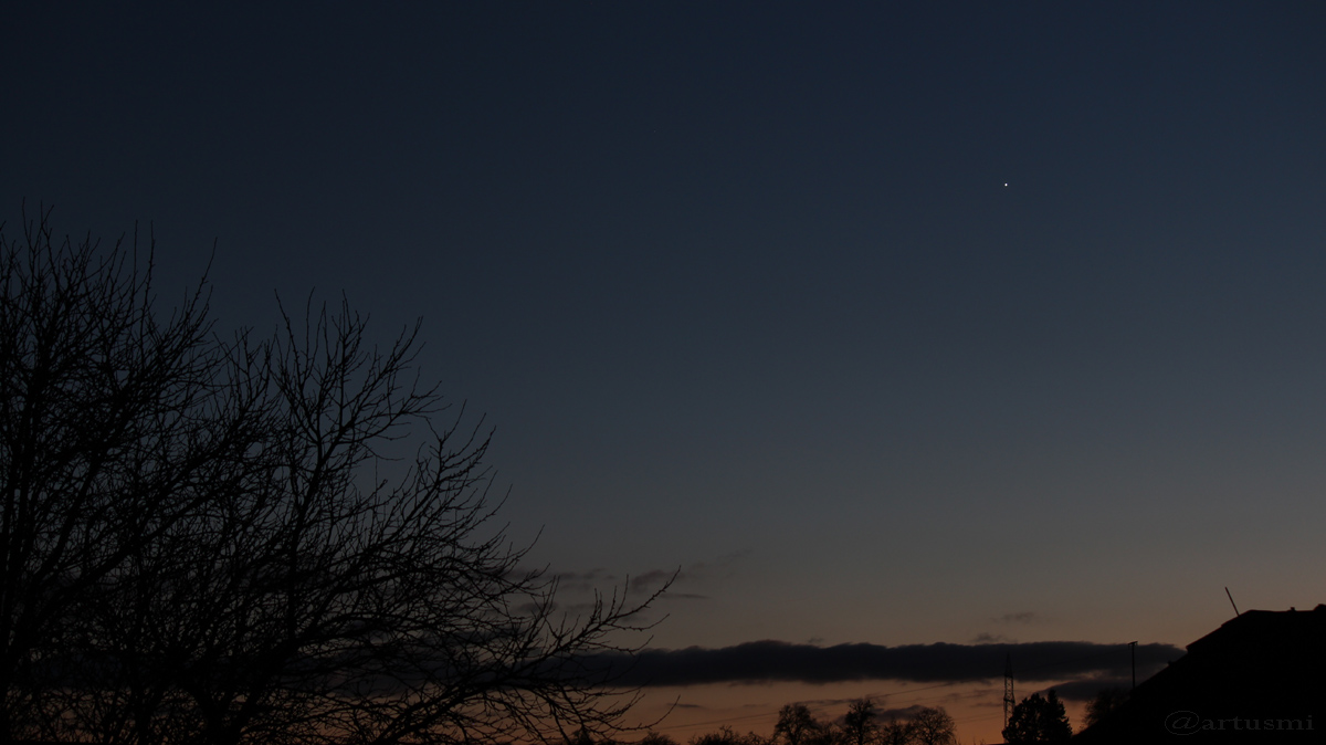Venus als Abendstern am Südwesthimmel - 28. November 2016, 17:07 Uhr
