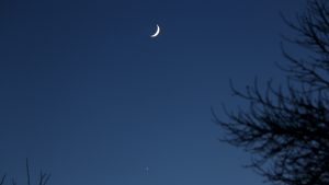 Venus und Mond am 3. Dezember 2016 um 16:54 Uhr