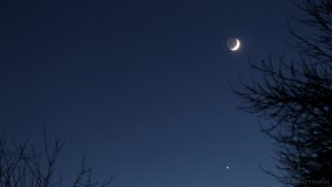 Venus und Mond am 3. Dezember 2016 um 17:16 Uhr