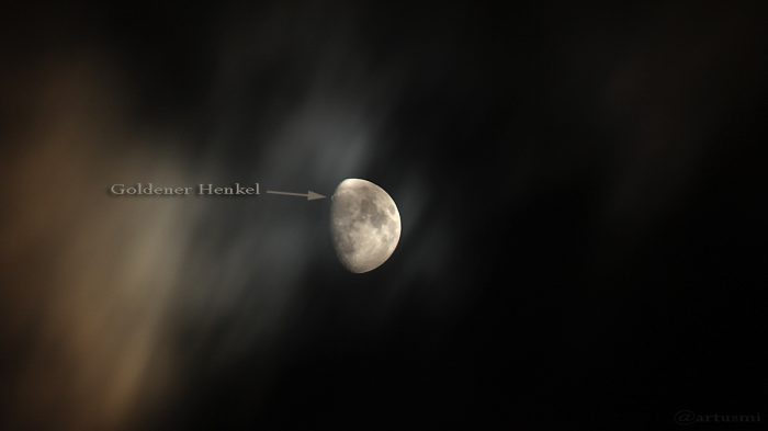Mond mit Goldenem Henkel am 9. Dezember 2016 um 19:10 Uhr