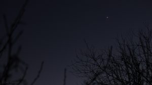 Abendstern Venus am Südwesthimmel - 30. Dezember 2016, 17:24 Uhr