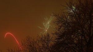 Silvesterfeuerwerk in Eisingen am 1. Januar 2017 um 00:06 Uhr