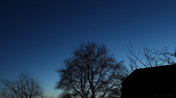 Mars und Venus am 27. Januar 2017 um 17:50 Uhr