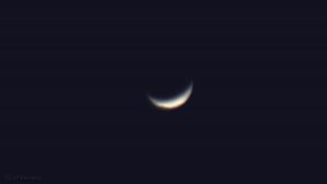 Sichel der Venus am 25. Februar 2017 um 18:17 Uhr