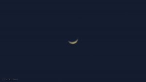 Sichel der Venus am 25. Februar 2017 um 18:27 Uhr