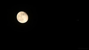 Mond und Jupiter am 15. März 2017 um 00:59 Uhr