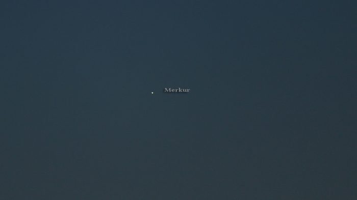 Merkur am 24. März 2017 um 19:20 Uhr