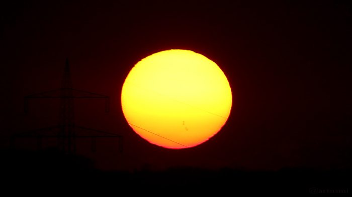 Sonnenuntergang am 3. April 2017 um 19:48 Uhr