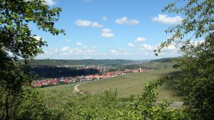 Blick vom Panoramahöhenweg nach Sommerhausen