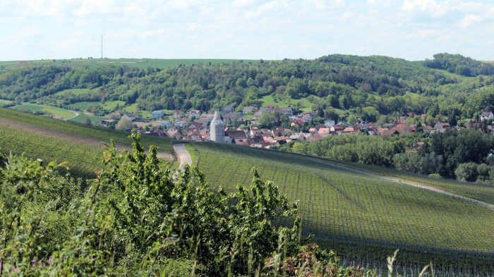 Blick vom Panoramahöhenweg nach Goßmannsdorf