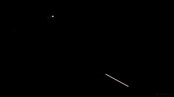 Jupiter und ISS am 25. Mai 2017 um 22:39:52 Uhr