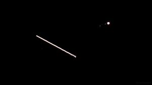 Jupiter und ISS am 25. Mai 2017 um 22:39:55 Uhr