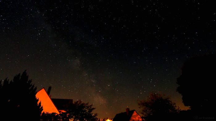 Die Milchstraße am 27. Mai 2017 um 02:30 Uhr am Südhimmel von Eisingen