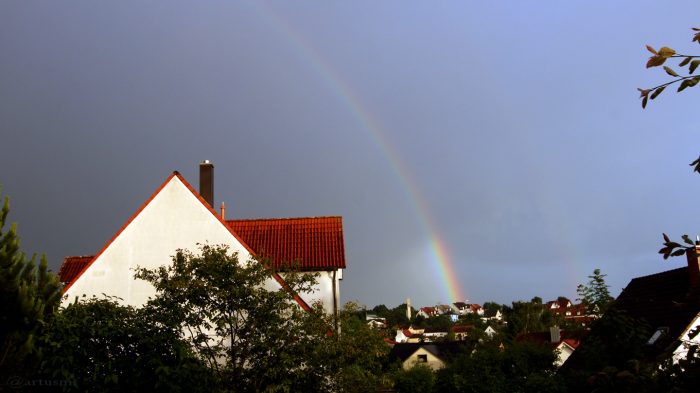 Regenbogen am 9. Juni 2017 um 20:45 Uhr
