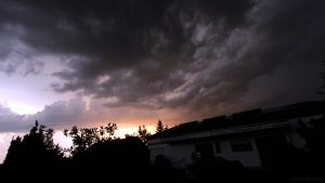 Nordwesthimmel von Eisingen nach dem schweren Gewitter - 19. Juli 2017 um 20:50 Uhr