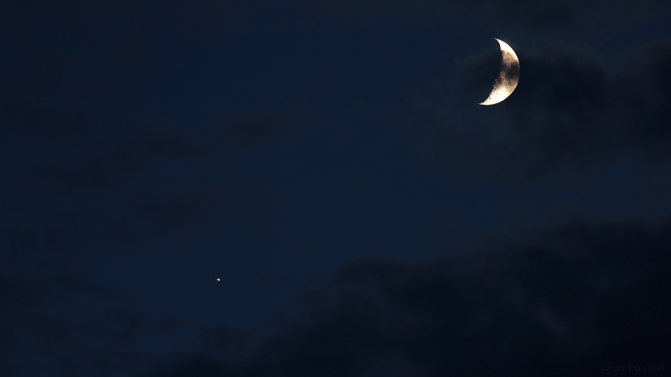 Konstellation Jupiter - Mond am 28. Juli 2017 um 21:51 Uhr