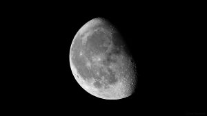 Abnehmender Mond am 11. September 2017 um 03:02 Uhr